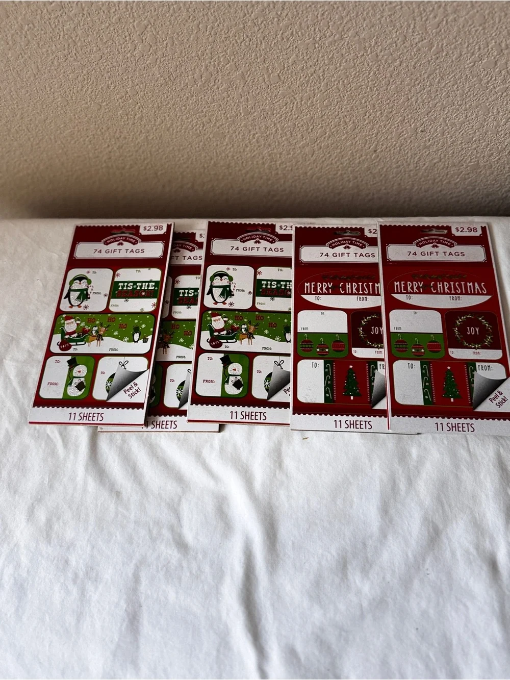 Christmas Gift Tag Sheets - Red and Green Holiday Labels